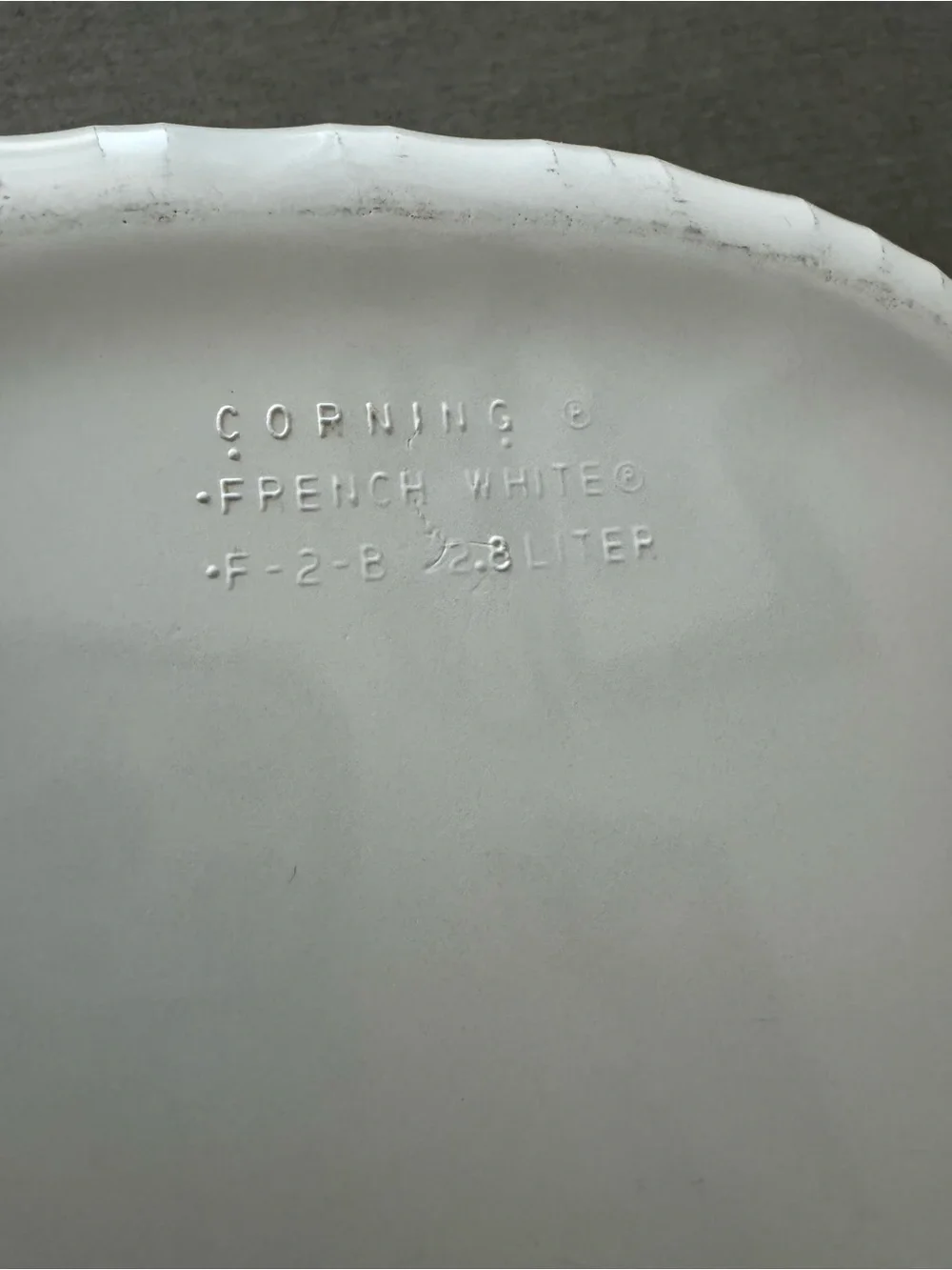Vintage Corningware French White Oval Ceramic Casserole